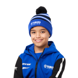 Yamaha Paddock Blue Pompom Beanie Kids