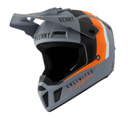 Kenny Performance Helm Matt Grey Orange 2021