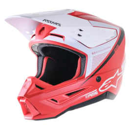 Alpinestars S-M5 Rayon Helm Bright Red White Matt