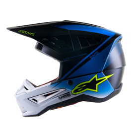 Alpinestars S-M5 Rayon Helm Nightlife Ucla Blue White Matt