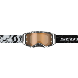 Scott Prospect Marble Black White W/Amplifier Gold Chrome lens