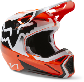 Fox V1 Helmet Flo Orange 2023 Youth