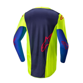 Alpinestars Racer Hoen Jersey Yellow Fluo Blue Night Navy 2024