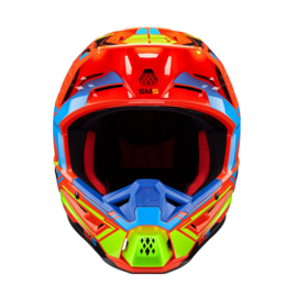 Alpinestars S-M5 Action 2 Helmet Orange Fluo Cyan Fluo Yellow
