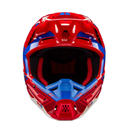 Alpinestars S-M5 Action 2 Helmet Bright Red Blue Glossy