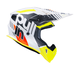 Pull-in Helmet Race White Neon Yellow 2023