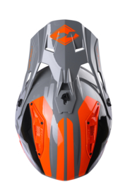 Kenny Titanium Helm Graphic Grey Orange 2024