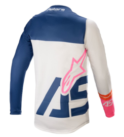 Alpinestars Racer Compass Jersey Off White Navy Pink Fluo 2021