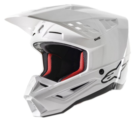 Alpinestars S-M5 Solid Helmet White Glossy