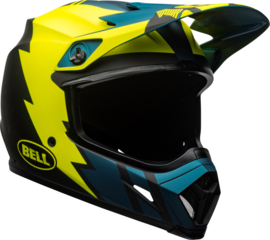 Bell MX-9 Mips Helm Strike Matte Blue Yellow