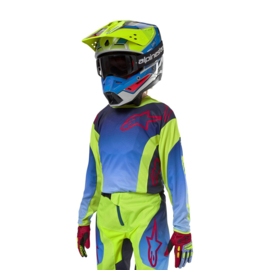 Alpinestars Racer Hoen Jersey Fluo Yellow Navy Blue 2024