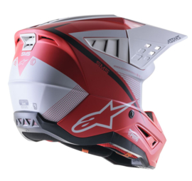 Alpinestars S-M5 Rayon Helm Bright Red White Matt