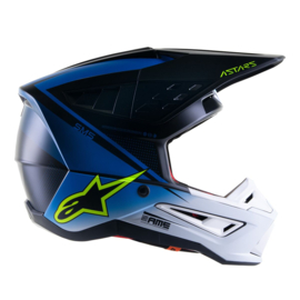 Alpinestars S-M5 Rayon Helm Nightlife Ucla Blue White Matt