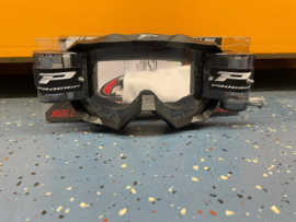 Progrip Carbon Black 3200 Roll-Off Goggle XL Clear