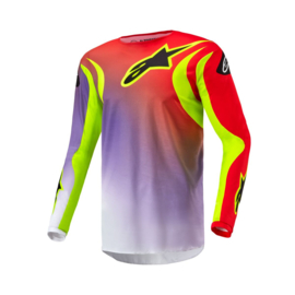 Alpinestars Fluid Lucent Jersey White Neon Red Yellow Fluo 2024