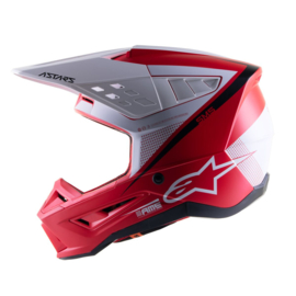 Alpinestars S-M5 Rayon Helm Bright Red White Matt