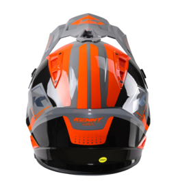 Kenny Titanium Helm Graphic Grey Orange 2024