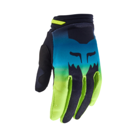 Fox 180 Youth Girls Glove Flora Black Yellow