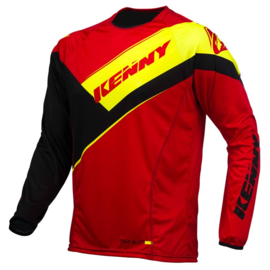 Kenny Titanium Jersey Red Black Fluo Yellow 2016
