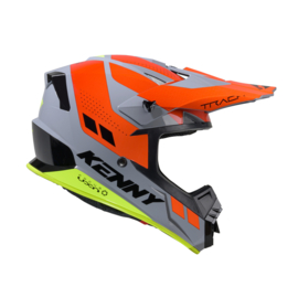 Kenny Track Helmet Graphic Grey Orange 2025