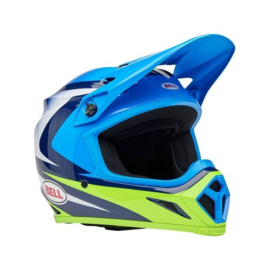 BELL MX-9 Mips Helm Jackal Blue/Hiviz Yellow