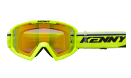 Kenny Track Plus Goggle Neon Yellow With Mirror Lens