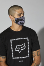 Fox Face Mask Black Camo Adult