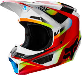 Fox V1 Motif Helmet Red White 2019