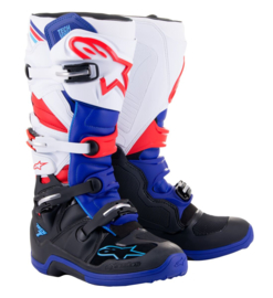 Alpinestars Tech 7 Boots Black Dark Blue Red White