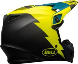 Bell MX-9 Mips Helm Strike Matte Blue Yellow