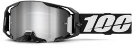 100% Armatic Goggle Black Silver Flash Lens