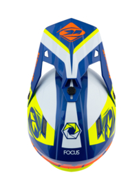 Kenny Track Graphic Helm Navy Neon Yellow 2021