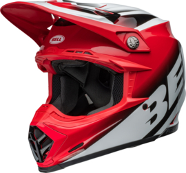 Bell Moto-9S Flex - Rail Gloss Red/White