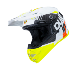Pull-in Helmet Race White Neon Yellow Youth 2023