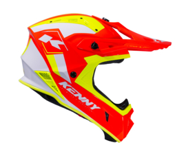 Kenny Titanium Helm Graphic Neon Yellow Red 2023