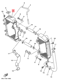 Rechter Radiateur YZ250F 04-05 WR250F 05-06