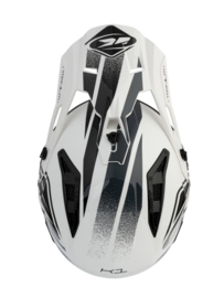 Kenny Titanium Helm White Black 2021