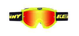Kenny Track Goggle Fluor Yellow With Red Mirror Lens