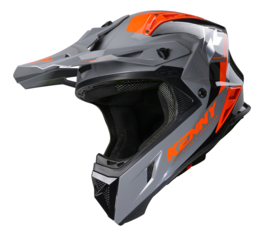 Kenny Titanium Helm Graphic Grey Orange 2024