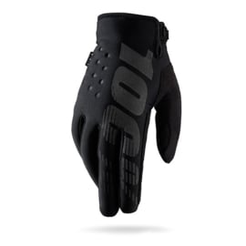 100% Brisker Cold Weather Glove Black Grey Youth