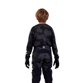 Fox 180 Youth BNKR Jersey Flo black camo
