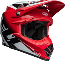 Bell Moto-9S Flex - Rail Gloss Red/White