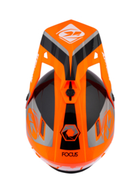 Kenny Track Graphic Helm Orange 2021