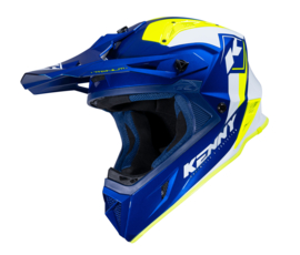 Kenny Titanium Helm Graphic Navy Neon Yellow 2023