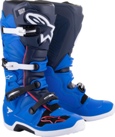 Alpinestars Tech 7 Boots Alpine Blue Night Navy Bright Red