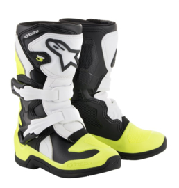 Alpinestars Tech 3S Kids Zwart Wit Fluor Geel