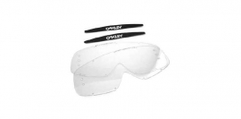 Oakley O2mx 2-pack Clear Roll-Off lens & Mudflaps