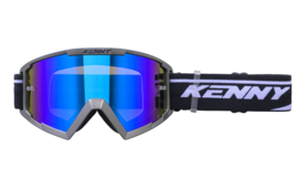 Kenny Track Plus Goggle Glitter Black Pearl With Blue Mirror Lens