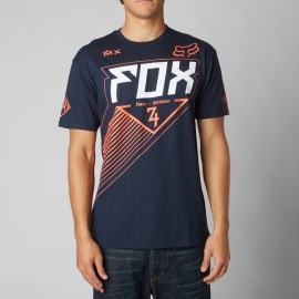 Fox Racer SS Regular Fit Navy T-shirt