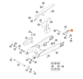 OEM KTM kettinggeleider LC4 98-06